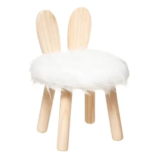 Rabbit Children's Faux Fur Stool