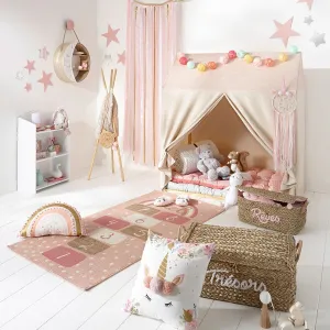Kid Wooden House Play Tent