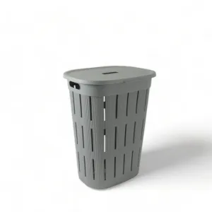 Stylish Plastic Laundry Hamper with Lid