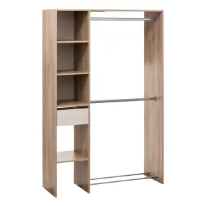 Wardrobe 2 Rods Oak Dika