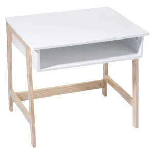 Wooden Desk for Kids with Storage Niche