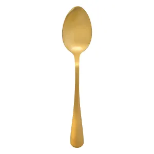 Soup Spoon Set 4pcs Gold Stainless Steel