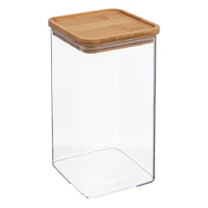 Square Storage Box with Bamboo Lid, 1.5L/2L