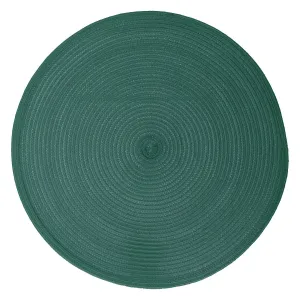 Round Braid Placemat Dark Green