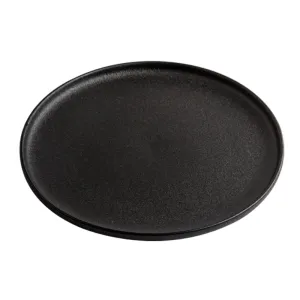Dinner Plate - Stoneware, 26x26x3 cm, Black