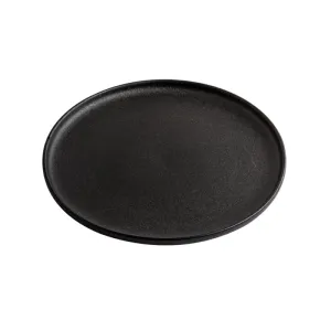 Dessert Plate Stoneware Black 19x19x2 cm