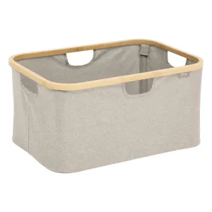 Foldable Basket Tidy Box with Bamboo Frame