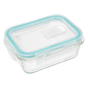 Glass Storage Box with Clip Closure System