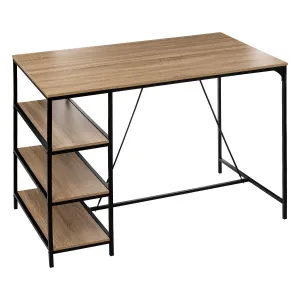 3-Shelf Bar Table, Natural Oak Effect