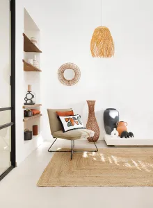 Ori Ceramic Black Box Set with Jute Handles