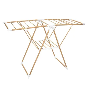 Steel Folding Clothes Drying Rack with ABS End Caps
