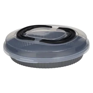Steel Pie Tin with Polypropylene Lid