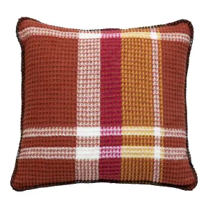 Cushion "Owen" Tartan Honeycomb Cotton