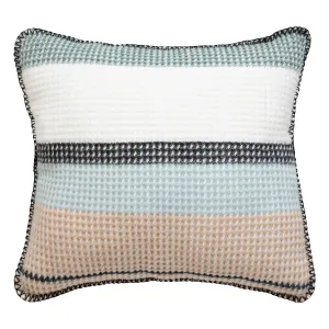 Owen Cushion with Tartan Honeycomb Design
