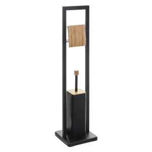 Toilet Paper Holder + WC Brush Set