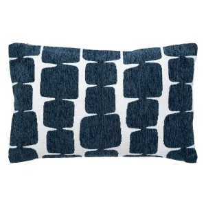 Cushion Cover "Jeni", Chenille with Curved Patterns