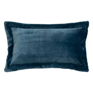 Cuddly Flannel Cushion with Faux Fur Effect