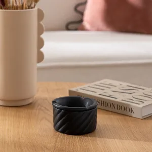 Wavy Bliss Ceramic Ashtray with Twisted Finish