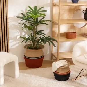 Jute Kaia Basket Set - Flared Neck Design