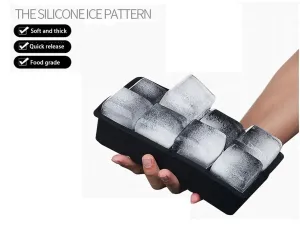 Silicone Ice Cube Mold with 8 Large Cavities