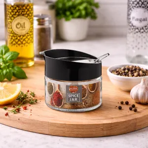 Otto Glass Spice Jar with Spoon