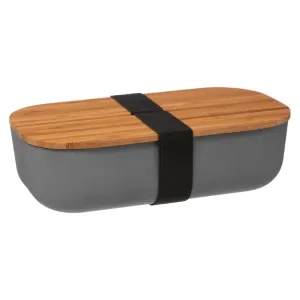 Grey Bamboo Lunch Box 20cm