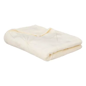 Ivory Blanket with Gold Star Design