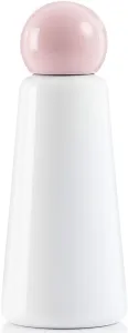 Skittle Bottle Original Stainless Steel 500ml White Pink Lid Kids Water Bottle