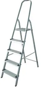 Aluminum Ladder 8 Steps with Anti-Slip Treads