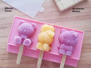 Ice Cream or Chocolate Silicone Mold with Cover