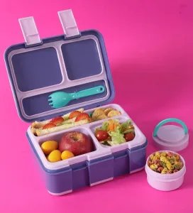 Kids Lunch Box with Built-in Ice Pack and Leakproof Food Cup