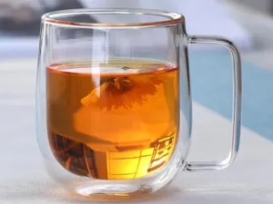Double Wall Glass Mug 350ml