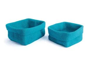 Set of 2 Rectangular Polypropylene Baskets