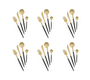 "Japan" Gold Cutlery Set 24 Pcs