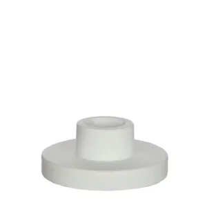White Cement Candle Holder - Minimalist Design for Home Decor