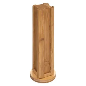 Rotary Capsule Holder Bamboo Espresso Organizer
