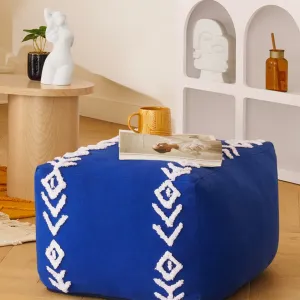 Soleya Blue Tufted Pouf
