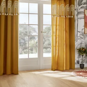 Soleya Print Curtain With Tassels, Cotton, 140X260 Cm