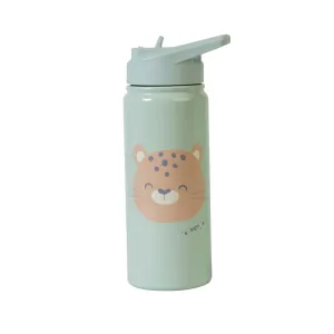 Saro Thermos bottle with straw- Cheetah