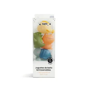 Saro 4 pcs Tropicool Thermosensitive Bath Toys