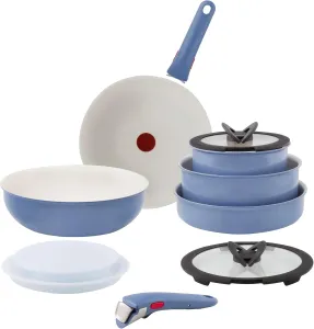 Tefal Ingenio Blue 11-Piece Non-Stick Cookware Set