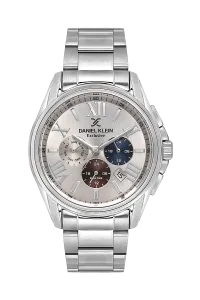 Daniel Klein Exclusive DK.1.14222-4 Champagne Dial Silver Stainless Steel Watch