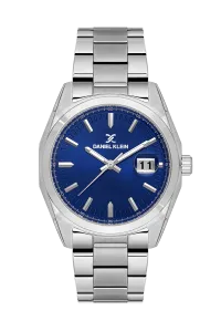 Daniel Klein DK.1.14137-3 Blue Dial Silver Stainless Steel Watch