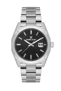 Daniel Klein DK.1.14137-2 Black Dial Silver Stainless Steel Watch