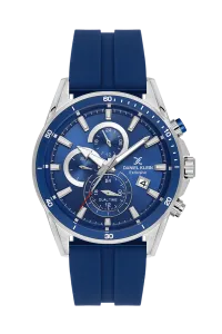 Daniel Klein Exclusive DK.1.14246-3 Blue Dial Royal Blue Silicone Strap Watch