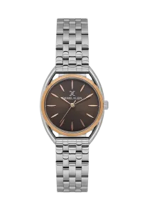Daniel Klein DK.1.14180-7 Dark brown Dial Silver-Tone Stainless Steel Watch