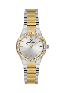 Daniel Klein DK.1.14160-4 Silver sunray Dial Two-Tone Stainless Steel Watch