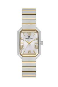 Daniel Klein DK.1.14172-3 Silver White Dial Two-Tone Stainless Steel Watch
