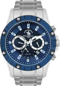 SB Polo SB-1-10545-2 Deep Blue Dial Silver-Tone Stainless Steel Watch