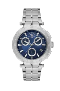 SB Polo SB-1-10567-2 Deep Blue Dial Silver-Tone Stainless Steel Watch